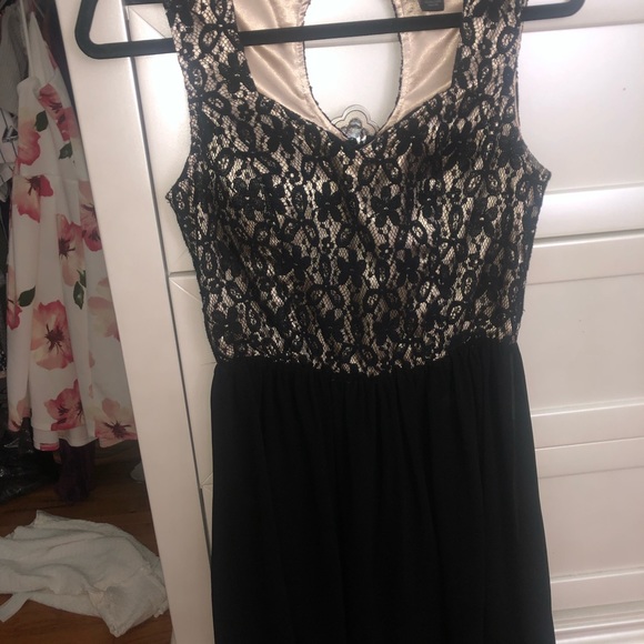 Black and gold shirt dress SIZE SMALL - Picture 3 of 4